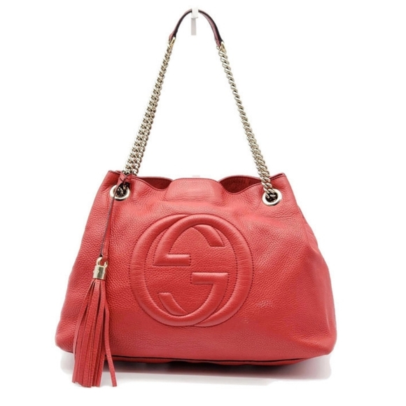 Gucci Soho Medium on Chain Leather Shoulder Bag